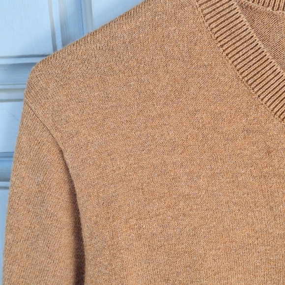 George Mens Sweater SzS Gold V Neck Long Sleeves - Picture 3 of 7